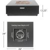 Christopher Knight Home Sidney Outdoor 40-Inch Square Fire Pit with Tank Holder, Brushed Brown