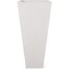 Christopher Knight Home Spike Outdoor Modern Medium Cast Stone Planter, White(White)