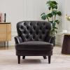 Christopher Knight Home Tafton Tufted Leather Club Chair, Brown 35D x 33.5W x 34.5H in