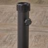 Christopher Knight Home Terracota Outdoor Circular Concrete and Iron Umbrella Base, Brown, Black