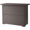 Christopher Knight Home Trinidad PE Bar, Dark Brown, Dimensions: 51.50”L x 25.15”W x 39.00”H
