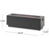 Christopher Knight Home Welling Outdoor Rectangular Fire Pit with Tank Holder, Brushed Brown