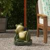Christopher Knight Home Wendy Frog Umbrella Base, Green