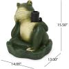 Christopher Knight Home Wendy Frog Umbrella Base, Green