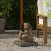 Christopher Knight Home Whisper Rabbit Umbrella Base, Light Brown
