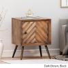 Christopher Knight Home Xaviera Mango Wood Cabinet, Dark Brown, Black