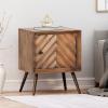 Christopher Knight Home Xaviera Mango Wood Cabinet, Dark Brown, Black
