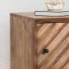 Christopher Knight Home Xaviera Mango Wood Cabinet, Dark Brown, Black