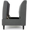 GDFStudio Christopher Knight Home Tovah Fabric Storage Loveseat, Charcoal