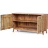 Grimsley Handcrafted 2 Door Cabinet – Acacia Wood – Natural