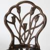 Nassau Cast Aluminum Outdoor Bistro Furniture Set, Brown, 23 by 23 by 26