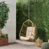 Tamara Outdoor/Indoor Hanging Chair (NO Stand) – Wicker – Light Brown/Tan