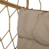Tamara Outdoor/Indoor Hanging Chair (NO Stand) – Wicker – Light Brown/Tan