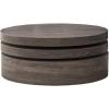 Christopher Knight Home 295367 Small Oval Mod Rotatable Coffee Table, Glossy White(Black)