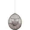 Christopher Knight Home 313493 Patrick Outdoor/Indoor Wicker Hanging Chair with 8 Foot Chain (NO Stand), Gray(Grey)