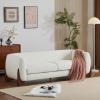 Christopher Knight Home 82 Inches Sofa Couch, Cozy 3-Seater, Boucle Fabric, Wood Frame, Beige