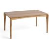 Christopher Knight Home Alma Dining Table, 6-Seater, Rubberwood with Walnut Veneer, Mid-Century, Natural Oak Finish(Dining Table)