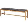 Christopher Knight Home Bonnie Outdoor 3 Seater Wicker Bench, Teak and Brown(Teak Finish  Brown)