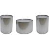 Christopher Knight Home Braeburn Modern Round 3 Piece Iron Accent and Coffee Table Set, Silver