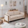 Christopher Knight Home Bricez 79″ Sofa Couch, Cozy Upholstered 3-Seater Sofa, Oversized Loveseat, Comfy Fabric Couches for Living Room and Office, Modern Couch and Sofa, Wooden Frame, Taupe Beige(Taupe Beige)