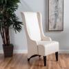 Christopher Knight Home Callie Fabric Dining Chair, Beige, 23.25″ x 28.75″ x 46.25″(Beige)