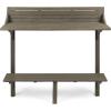 Christopher Knight Home Caribbean Outdoor Acacia Wood Balcony Bar Table, Grey Finish