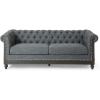 Christopher Knight Home Castalia Sofas, Cognac Brown + Natural(Charcoal + Black)