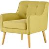 Christopher Knight Home Felicity Mid-Century Fabric Arm Chair, Teal 29.5D x 25W x 30.5H Inch(Wasabi)