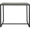 Christopher Knight Home Frieda Outdoor Modern Industrial Acacia Wood Bar Table, Teak Finish + Black(Gray Finish + Black)