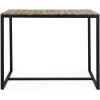 Christopher Knight Home Frieda Outdoor Modern Industrial Acacia Wood Bar Table, Teak Finish + Black(Teak Finish + Black)