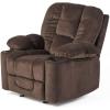 Christopher Knight Home Gannon Fabric Gliding Recliner, Chocolate 42.52D x 38.58W x 40.94H in(Chocolate)
