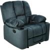 Christopher Knight Home Gannon Fabric Gliding Recliner, Chocolate 42.52D x 38.58W x 40.94H in(Steel)