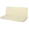 Christopher Knight Home Gavin Outdoor Water Resistant Fabric Loveseat Cushions, 20.50″ D x 51.50″ W x 3.25″ H, Dark Teal(Cream)
