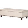 Christopher Knight Home Gavin Storage Ottoman, Foggy Brown(Beige)