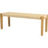 Christopher Knight Home Isaac Indoor Modern Industrial Acacia Wood Bench, Brown, Teak Finish