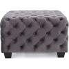 Christopher Knight Home Jaymee Velvet Ottoman, Grey(Grey)