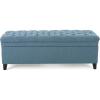 Christopher Knight Home Juliana Fabric Storage Ottoman, Blue