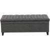 Christopher Knight Home Juliana Fabric Storage Ottoman, Gray
