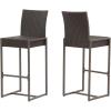 Christopher Knight Home Kelly Outdoor Wicker 30 Inch Barstool (Set of 2), Dark Brown