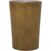 Christopher Knight Home Langseth End Table, 15.25 “W x 15.25 “D x 22.25 “H, Brushed Antique Gold(Brushed Antique Gold)