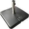 Christopher Knight Home Larissa Outdoor 119lb Concrete Square Umbrella Base with Stainless Steel Collar, Black
