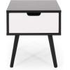 Christopher Knight Home Leila End Table, Black, White 15.5 in x 15.5 in x 16.75 in(Black  White)