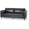 Christopher Knight Home Malinta Sofas, Cognac Brown + Espresso(Midnight Black + Espresso)