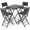 Christopher Knight Home Margarita Outdoor Wicker Bar Set, 5-Pcs Set, Multibrown