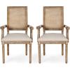 Christopher Knight Home Maria DINING CHAIR SETS, Wood, Beige + Natural(Beige + Natural)