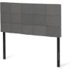 Christopher Knight Home Marlene Contemporary Upholstered Queen/Full Headboard, Charcoal Gray and Black