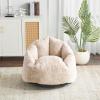 Beige/Curved Back