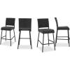 Christopher Knight Home Neal Outdoor Wicker Barstools, 4-Pcs Set, Dark Brown