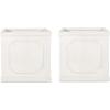 Christopher Knight Home Outdoor Lightweight Concrete Large Planters (Set of 2), Antique White