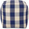 Christopher Knight Home Pouf, Ivory + Navy Blue